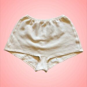American Apparel High Waisted Ribbed Shorts size S